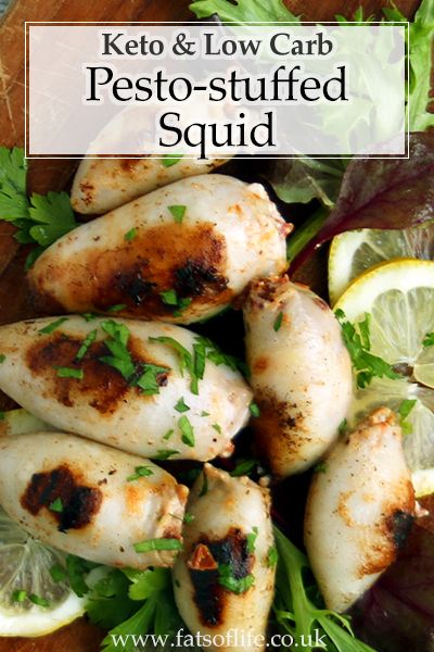 Stuffed Calamari Tubes Recipe, Stuffed Calamari, Stuffed Squid, Keto Fish, Calamari Recipes, Squid Recipes, Keto Seafood, Italian Seafood Recipes, Lobster Dishes