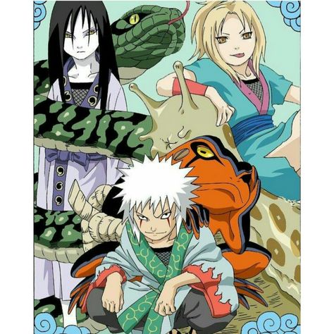 Young Sannin College Anime, Tekken Art, Jiraiya And Tsunade, Naruto Jiraiya, College Quotes, Naruto Tattoo, Naruto Sketch, Naruto Teams, Naruto Drawings