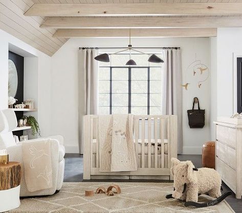 Jeremiah Brent Elephant Nursery Rocker | Pottery Barn Kids Built In Bookshelves Nursery, Rh Nursery, Backyard Airbnb, Color Nursery, Nate And Jeremiah, Nursery Rocker, Contemporary Nursery, Jeremiah Brent, James Thomas