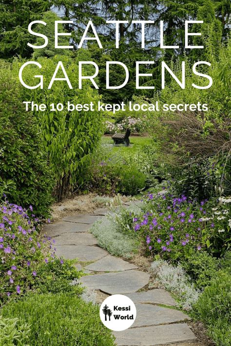 Seattle botanical gardens - the 10 best kept local secrets - Kessi World Pollinator Garden Design, Pnw Garden, Pacific Northwest Garden, Pacific Northwest Style, Northwest Flowers, Northwest Garden, Northwest Landscaping, Native Plant Gardening, Hillside Landscaping