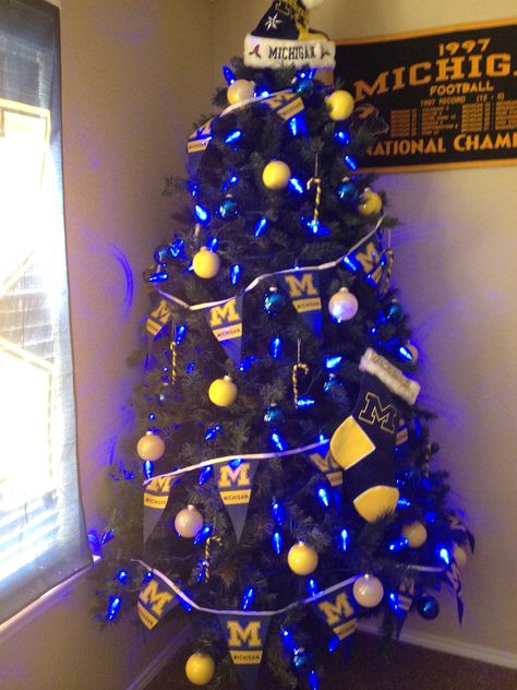 Michigan Christmas Michigan Christmas, Go Blue, Christmas Tree, Holiday Decor, Christmas, Home Decor