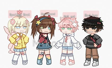 Paimon Gacha Club, Gacha Life Kid Oc, Gacha Club Kid Outfits, Gacha Characters, Props Art, Club Face, Characters Inspiration Drawing, Gacha Ocs, Club Hairstyles