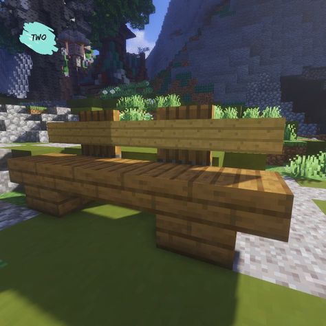 Minecraft Park bench Park Bench Minecraft, Minecraft Park Bench, Minecraft Park Bench Ideas, Minecraft Benches, Bench Minecraft, Minecraft Bench Ideas, Minecraft Park Idea, Minecraft Bench, Park Bench Ideas