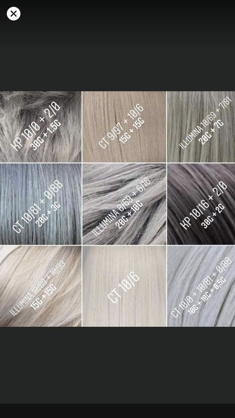 Wella Grey Formulas, Wella Color Formulas, Color Touch Toner Formulas, Wella Formulas, Wella Hair Toner, Tone Hair At Home, Wella Toner, Wella Hair Color, Blonde Hair Care