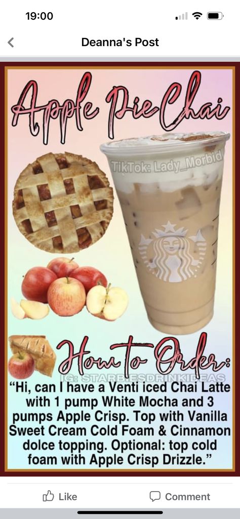 Starbucks Halloween Drinks, Chai Tea Latte Starbucks, Menu Starbucks, Starbucks Secret Menu Recipes, Cold Starbucks Drinks, Iced Chai Latte, Starbucks Drinks Diy, Secret Starbucks Recipes, Coffee Recipes Starbucks