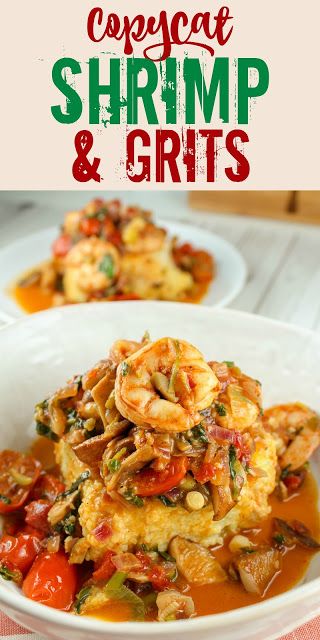 This Shrimp & Grits recipe is a favorite around Cincinnati and it will be a favorite in your house too! The grits are filled with cheese and bacon and then topped with sauteed shrimp and tomatoes. It's decadent and delicious! Best of all - it's easy!!! #shrimpandgrits #copycat Easy Grits, Grit Cakes Recipe, Best Shrimp And Grits Recipe, Shrimp Grits Recipe, Ohio Food, Easy Toast, Grit Cakes, Shrimp N Grits Recipe, Rice Healthy