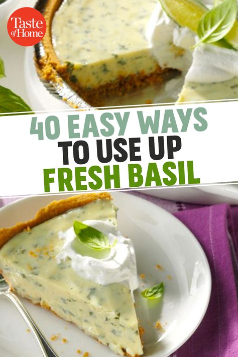 Basil Snack Recipes, Herb Appetizer Recipes, Fresh Basil Uses, Best Basil Recipes, Things To Do With Fresh Basil, Basil Baking Recipes, Lemon Basil Plant Uses, Lemon Basil Herb, Basil Cookie Recipe