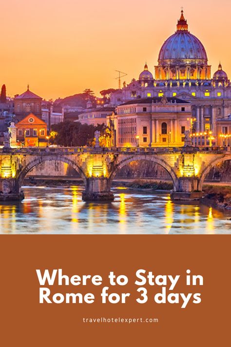 Wondering where to Stay in Rome for 3 days? In this post, I will help you to find the best areas to stay in Rome for 3 days and best places to stay for your visit. Where To Stay In Rome, 3 Days In Rome, Rome Hotels, Travel Hotel, Trevi Fountain, Rome Travel, Italy Vacation, Dubrovnik, European Travel