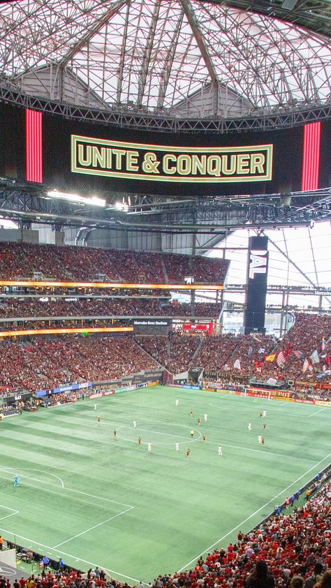 Atlanta United Mercedes Benz Stadium #ATLUTD #AtlantaUnited #MBS #Soccer Atlanta United Wallpaper, Mercedes Benz Stadium, Atlanta United, Mls Soccer, Bubble Pictures, Atlanta United Fc, Metlife Stadium, Soccer Stadium, The Sandlot