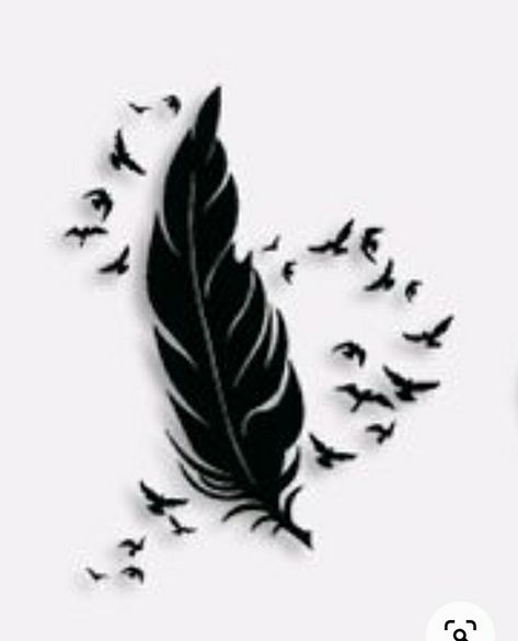 Crow Feather Tattoo For Women, Black Feather Tattoo Cover Up, Feather Tattoo Stencil, Black Feather Tattoo, Feather Tattoo Cover Up, Plumas Tattoo, Sara Tattoo, Black Crow Tattoos, Painting Feathers