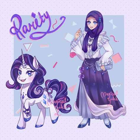 Hey hey! I'm back with Rarity! I'm totally into her outfit ngl, she's a total fashion pony, and I don't want her to be all plain haha so here you go! Hope you Love her! ✨✨✨ . . #magicalyukiart #rarityfanart #rarity #raritymlp #rainbowdash #applejack #twilightsparkle #fluffy #fluttershy #pinkiepie #mylittleponyart #mylittlepony #mylittleponyedit #mylittleponyedit #mylittleponyfriendshipismagic #mlpfanart #mlpedit #mlpfim #mlpfriendshipismagic #mlpredesign #hijab #hijabanime #fanart #fanartani... Fluttershy Hijab, Mlp Gif, Human Mlp, Mlp Human, Rarity Human, Pony Pictures, Ppg And Rrb, Mlp Characters, Mlp Fan Art