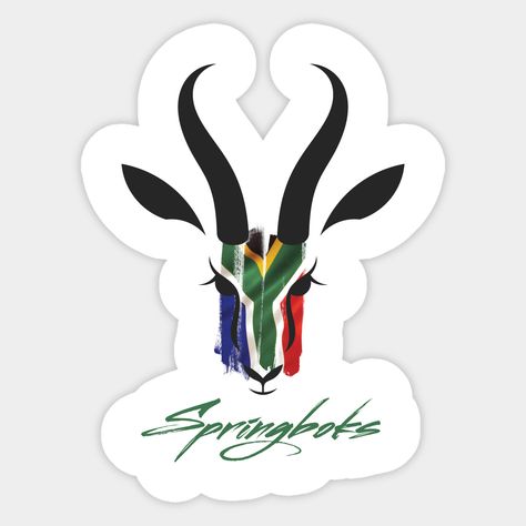 The South Africa national rugby union team, commonly known as the Springboks or colloquially the Boks, is governed by the South African Rugby Union. The Springboks play in green and gold jerseys with white shorts, and their emblem is the Springbok. Any South African will love this as a gift, guaranteed. Show your support for the best rugby team in the world. -- Choose from our vast selection of stickers to match with your favorite design to make the perfect customized sticker/decal. Perfect to p Springbok Rugby Logo, Country Coasters, Springboks Rugby South Africa, Shoebox Float, Pic Tips, South African Rugby, Rugby Logo, Springbok Rugby, Rugby World Cup 2023