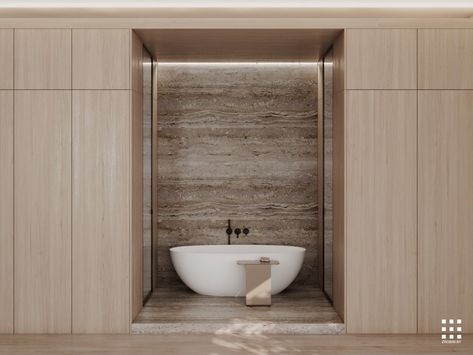 Apartment design К17 APARTMENT from «ZROBIM architects» Bathtub Marble, Loft Style Interior, Restroom Design, Marble Wood, Apartment Plans, Wood And Marble, Working Space, Bathroom Inspo, Loft Style