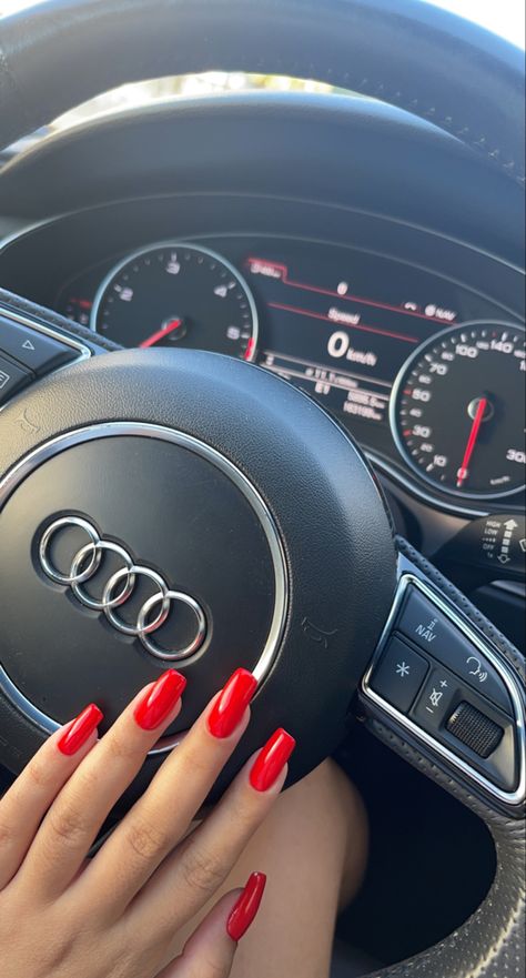 Red nails on audi steering Audi Nails, Ugg Fur Boots, Dream Cars Audi, Model Nails, Queen Art, Nail Photos, Driving Photography, Instagram Ideas Photography, Aesthetic Shoes