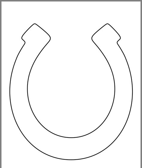 Lucky Symbols, Horseshoe Crafts, Cowboy Party, 3d Pen, Diy Crafts Hacks, Crafts Hacks, Free Svg, Shape Patterns, Coloring Pages