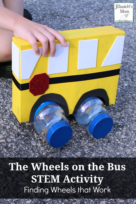 The Wheels on the Bus STEM Activity Finding Wheels that Work Stem Activities Preschool, The Wheels On The Bus, Transportation Activities, Transportation Preschool, Steam Projects, Math Activities For Kids, Stem Activity, Transportation Theme, Steam Activities