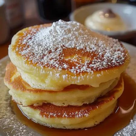 Japanese Fluffy Pancakes, Puffy Pancakes, Japanese Pancake, Special Breakfast, Fruit Compote, Pancakes Ingredients, Lemon Ricotta, Fluffy Pancakes, Red Food