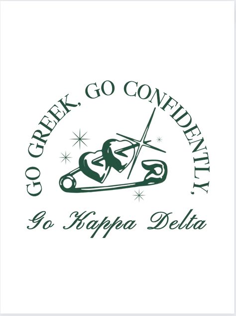 Kappa Delta Graphic Design, Kappa Delta Aesthetic, Kappa Delta Merch, Kappa Delta Graphic, Adpi Merch, Big/little Baskets, Sorority Buttons, Sorority Art, Sorority Pr