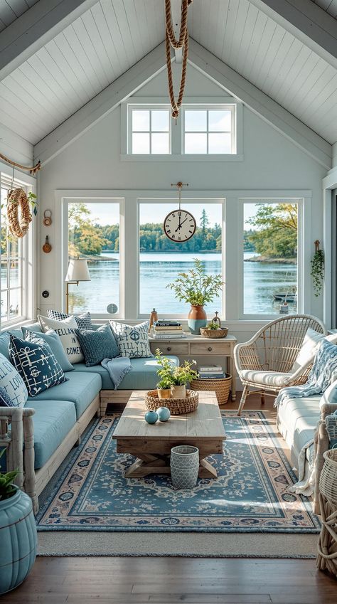 Small Cabin Interior Ideas Lake House Cottage Interiors, Small Lake Cabin Interiors, Lakeside Cottage Interiors, Small Lake House Interior, Lake Cottage Interiors, Lake Cabin Decorating Ideas, Small Cabin Interior Ideas, Lake Cabin Interiors, Cabin Interior Ideas