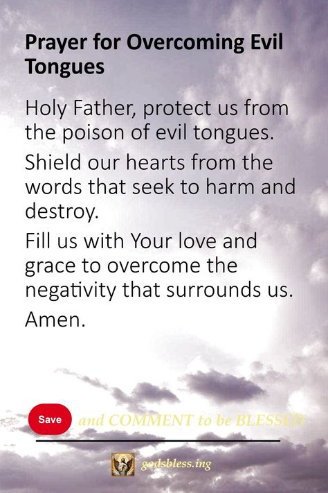 Prayer for Overcoming Evil Tongues Prayer To Protect My Family From Evil, Getting Rid Of Evil Spirits, Rebuking Evil Spirits, Prayers For Evil Spirits, Protection Prayer From Evil People, Prayer To Remove Evil Spirits, Prayers For Protection Against Evil, Prayer Against Evil Spirits, Anointing Oil Prayer