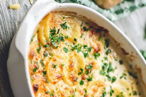 Scalloped Potatoes Ina Garten, Ina Garten Scalloped Potatoes, Potatoes Au Gratin Gruyere, Gruyere Scalloped Potatoes, Fennel Gratin, Potato Au Gratin, Potato Gratin Recipe, Au Gratin Potato Recipes, Recipes With Ingredients