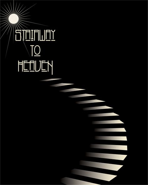 And she's buying a Stairway to Heaven.... Led Zeppelin classic Stairway To Heaven Song, Stairway To Heaven Led Zeppelin, Led Zeppelin Stairway To Heaven, Led Zeppelin Logo, Led Zeppelin Art, Led Zeppelin Poster, Led Zeppelin Songs, 70s Songs, Zeppelin Art