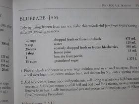 Family Trees May Contain Nuts: FOODIE FRIDAY - BLUEBARB JAM Bluebarb Jam, How To Double A Recipe, Frozen Fruit, Rhubarb, Jam, Frozen, Road Trip, Canning