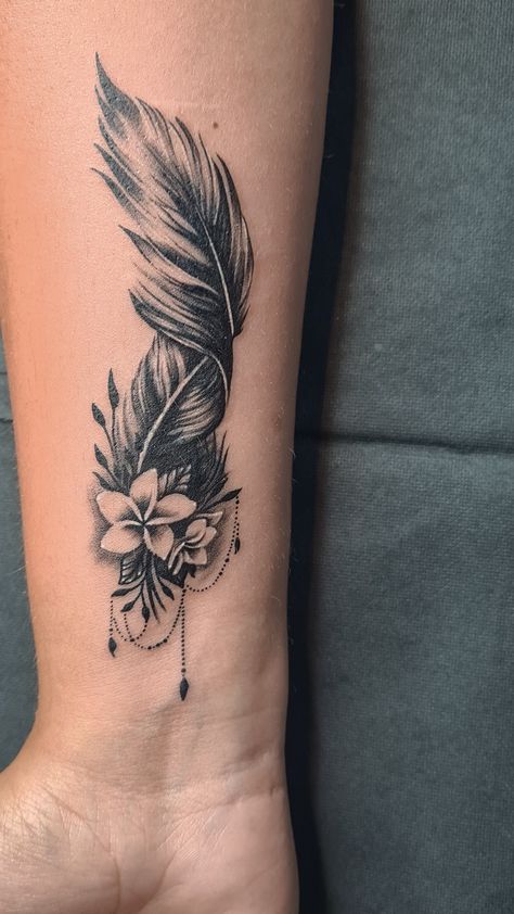 Arm Cover Up Tattoos, Cover Up Tattoos For Men, Indian Feather Tattoos, Cover Up Tattoos For Women, Lower Arm Tattoos, Wrist Tattoo Cover Up, Tattoos To Cover Scars, Wolf Tattoo Sleeve, Flower Wrist Tattoos