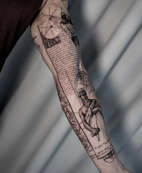 Tattoo Biceps, Geometric Tattoo Leg, Geometric Tattoo Sleeve Designs, Greek Tattoo, Geometric Tattoo Pattern, Mangas Tattoo, Tatuagem Masculina Pequena, Geometric Sleeve Tattoo, Birthday Tattoo