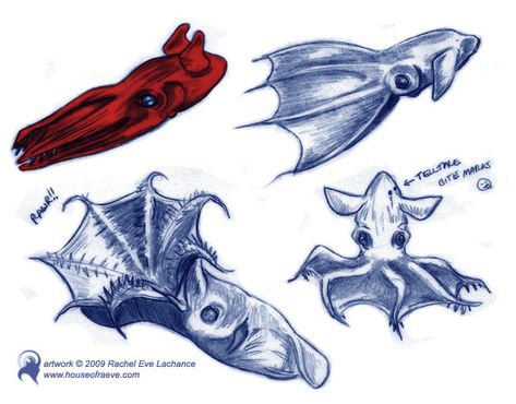 Vampire Squid Tattoo, Vampire Squid Drawing, Vampy Girl, Squid Drawing, Sea Monster Art, Vampire Squid, Squid Tattoo, Sleeve Ideas, Sea Monster