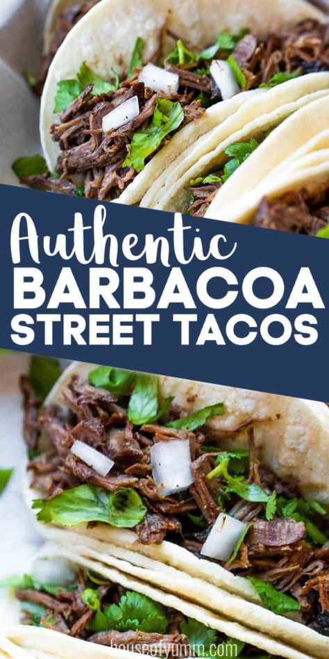 Barbacoa Street Tacos, Barbacoa Nachos, Slow Cooker Beef Barbacoa, Beef Barbacoa Slow Cooker, Street Taco Recipe, Beef Barbacoa, Slow Cooker Barbacoa, Barbacoa Recipe, Barbacoa Beef