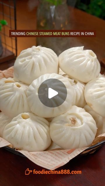 1.3M views · 75K likes | Wayne Shen on Instagram: "Trending Chinese steamed meat buns recipe in China. Do you want to try? #recipe #cooking #chinesefood #buns #bread #baozi #dimsum #comfortfood" Chinese Steamed Buns Recipe, Steam Buns Chinese, Steamed Bao Buns Recipe, Shrimp Bao Buns, Chinese Buns Recipe, Meat Buns Recipe, Stuffed Buns Recipe, Banh Bao Recipe, Dimsum Recipes