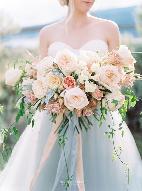 Emily & Carter | Romantic Mountain Top | Kelowna BC | Wedding Photographer | Bouquet Styles, Blush Bouquet Wedding, Peach Bouquet, Popular Wedding Colors, Blush Bouquet, Blush Wedding Flowers, Beautiful Bouquets, Cute Wedding, Flower Inspiration