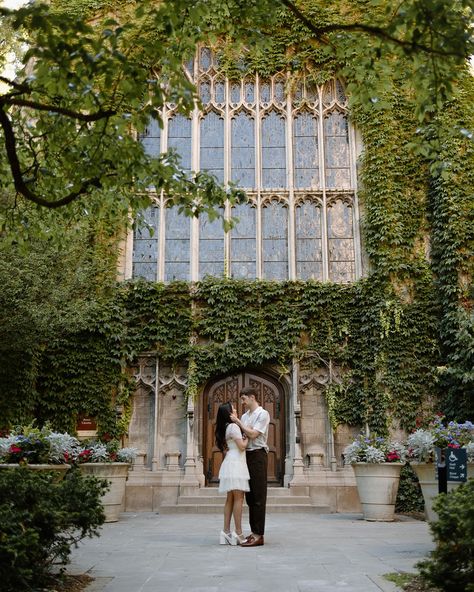 Just had to share a couple of these cuties at their engagement session at University of Chicago Campus and the greenery is giving me life right now 🤍 #chicagoweddingphotographer #chicagoelopementphotographer #chicagoengagementsession #chicagoengagementphotography #chicagocouplesphotographer #illinoisengagementphotographer #illinioscouplesphotographer #engagementsessionideas #engagementsessionoutfits Best Wedding Presents, University Of Chicago, Life Right Now, Social Link, Chicago Photos, Engagement Session Outfits, Wedding Weekend, Chicago Wedding, Wedding Gallery