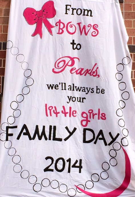 Gamma Phi Beta Family Day Banner GAMMA KAPPA CHAPTER Sorority Parents Weekend Themes, Family Weekend Banner, Sorority Parents Weekend, Sorority Family, Phi Sigma Rho, Moms Weekend, Sorority Banner, Parents Weekend, Sigma Chi