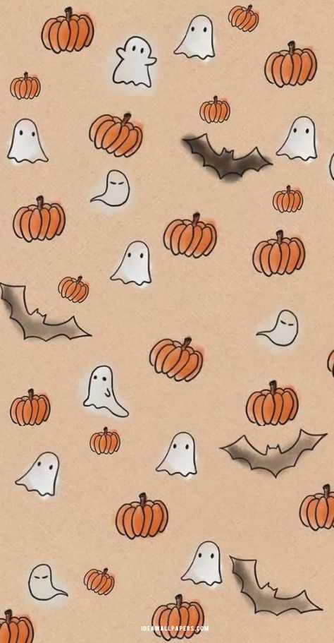 Vintage Halloween Wallpaper, Phone Wallpaper Pastel, Holiday Iphone Wallpaper, Wallpaper Rosa, Autumn Phone Wallpaper, Helloween Wallpaper, Halloween Crafting, Halloween Wallpaper Iphone Backgrounds, Cute Home Screen Wallpaper