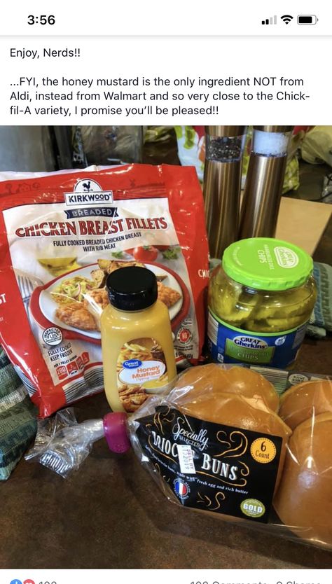 Aldi Lunch Ideas For Adults, Aldi Lunch Ideas, Lunch Ideas For Adults, Chick Fil A Sandwich, Creative Sandwich, Aldi Recipes, Rib Meat, Breaded Chicken Breast, Homemade Lunch