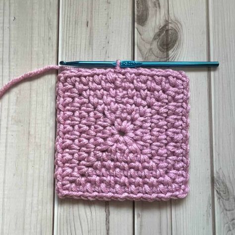 Moss Stitch Square, Granny Square Moss Stitch, Moss Stitch Granny Square, Moss Stitch Granny Square Blanket, Linen Stitch Crochet Granny Square, Jasmine Stitch Granny Square, Treble Crochet Stitch, Linen Stitch, Moss Stitch