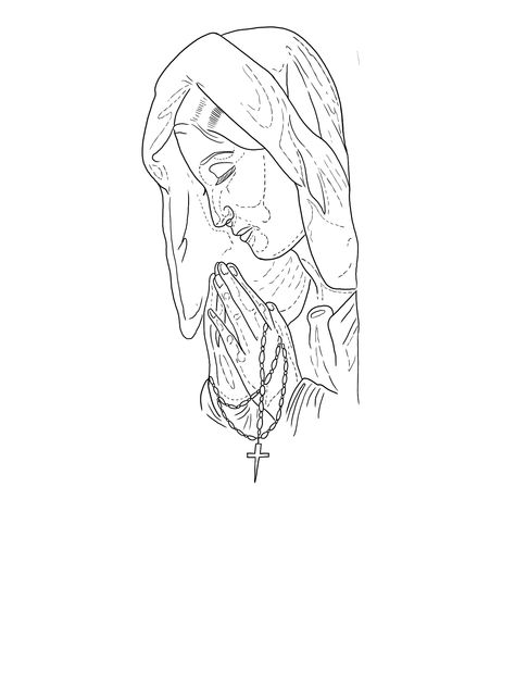 Mother Mary Tattoo Stencil, Virgin Mary Tattoo Design Drawing, Mother Mary Tattoo Design, Mama Mary Tattoo, Mama Mary Tattoo Design, Virgin Mary Tattoo Forearm, Maria Tattoo Design, Mary Tattoo Stencil, Virgin Mary Tattoo Stencil