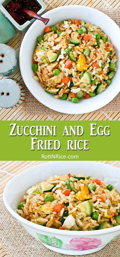 Rice Zucchini Recipe, Zucchini Fried Rice, Rice And Zucchini Recipes, Zucchini Rice Recipes, Fried Rice With Zucchini, Rice With Zucchini, Rice And Zucchini, Zucchini And Rice, Rice Sides