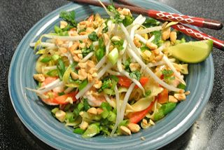 A Recipe A Day Keeps the Fast Food Away: I-Miss-the-Noodle-Box 'Thai Peanut Sauce' Spicy Pad Thai, Tofu Pad Thai, Spicy Peanut Noodles, The View From Great Island, Thai Peanut Sauce, Pad Thai Recipe, Peanut Noodles, Spicy Peanuts, Veggie Stir Fry