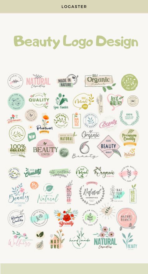 Logo Ideas For Cosmetic Brand, Cosmetic Marketing Ideas, Logo Cosmetics Design, Cosmetics Branding Design, Cosmetic Logo Design Beauty Products, Beauty Logo Design Ideas Graphics, Liptint Logo Design Ideas, Cosmetics Logo Design Ideas, Logo Beauty Cosmetics