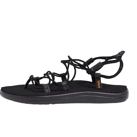 Teva Voya Infinity lace-up sandals in black Teva Voya Infinity Sandals, Teva Voya Infinity, Teva Voya, Teva Sandals, Teva Shoes, Lace Up Sandals, Strappy Sandals, Black Sandals, Lace Up