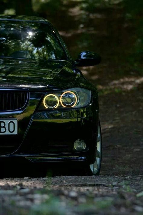 BMW E90 3 series black Bmw E90 Modified Black, Bmw E90 Black, Bmw E91, E90 Bmw, E46 M3, Bmw Love, Bmw E90, Angel Eye, Series Black