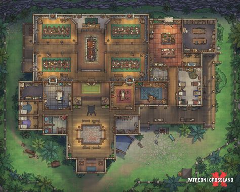 Dnd Guild Map, Dnd Town Hall Map, Dnd Guild Hall Map, Adventurer Guild Hall, Dnd House Map, Dnd Manor Map, Dnd Hallway Battle Map, D&d Mansion Map, D&d Village Map