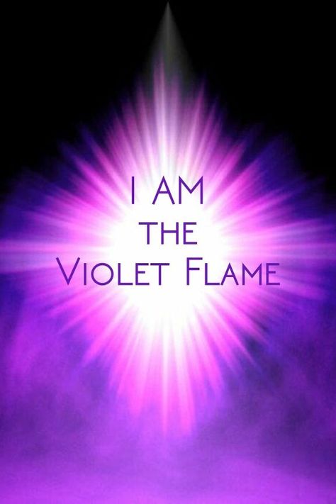 Picture of the violet flame including the affirmation "I AM the Violet Flame" 7 Chakras Meditation, Purple Meaning, Violet Flame, Metaphysical Spirituality, I Am Affirmations, Family Inspiration, Journal Writing Prompts, Spiritual Enlightenment, Spiritual Meaning