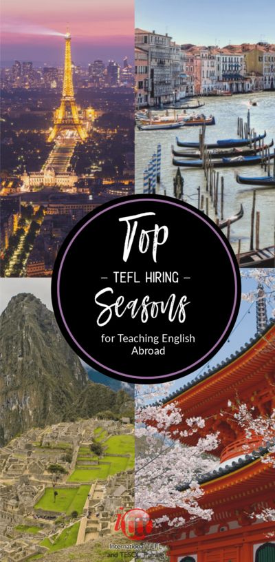 The Top Hiring Seasons for Teaching English Abroad | ITTT | TEFL Blog Tefl Teacher, Teaching Abroad, Working Abroad, Teaching Degree, Finding A Job, Travel Careers, Teaching English Abroad, Teach Abroad, Esl Lesson Plans