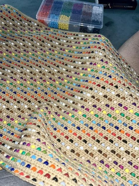 Weighted Blanket Diy, Blankets Diy, Crochet Pony, Pony Bead Patterns, Weighted Blankets, Crochet Design Pattern, Weighted Blanket, Pony Beads, Bead Crochet