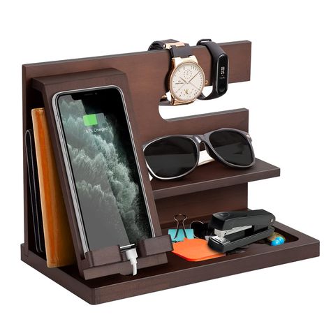 PRICES MAY VARY. Gifts for men who have everything:A very comprehensive mens wooden bedroom organiser.Enough space to store your daily necessities and more.Nightstand organizer for wallet, phone,keys,jewelry,accessories.Put your essentials together and stop wasting time looking for them Keep your workstation tidy and keep your phone always available.Are modern, simple and functional home accessories that give something to your living space! Refresh your life! The stand is easy to assemble and co Nightstand Organizer, Men Valentines, Birthday Gift For Boyfriend, For Boyfriend Gifts, Phone Docking Station, Bedside Organizer, Wooden Docking Station, Key Holder Wallet, Nightstand Organization