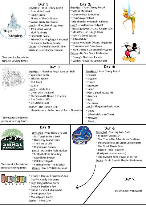 6 Day Disney World Itinerary, Disney Florida Planning, Disneyworld 2024, Disney Itinerary, Disney List, Disney World Itinerary, Disney World Map, Disney Winter, Disney World Guide